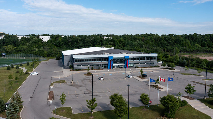 Front Angled Arial View Of The Facility