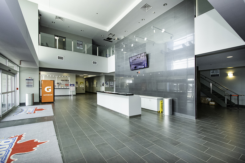 Interior photo of the training facility