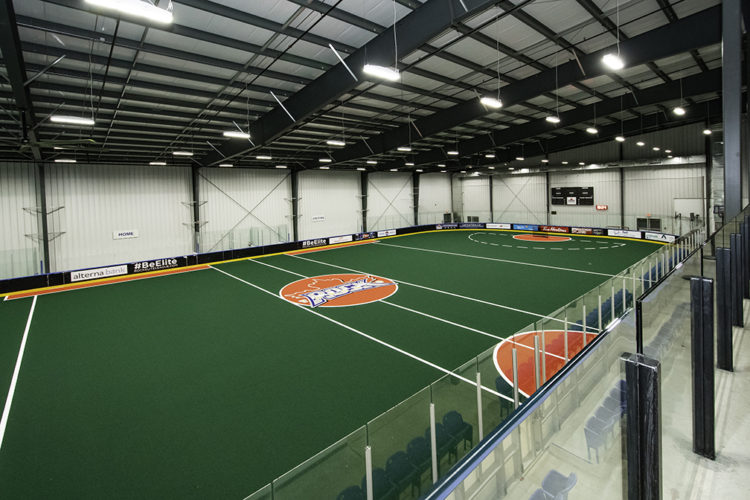 Interior Photo Of The Indoor Training Field.